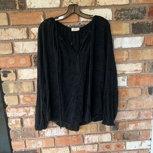 L’agence Silk Floral Long Sleeve Top
